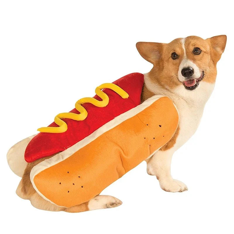 Adjustable Hot Dog Pet Costume