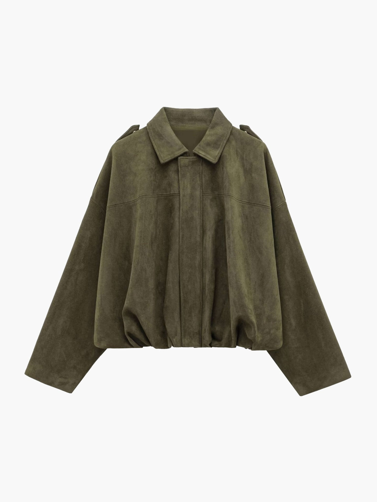 Lara Suede Bomber Jacket