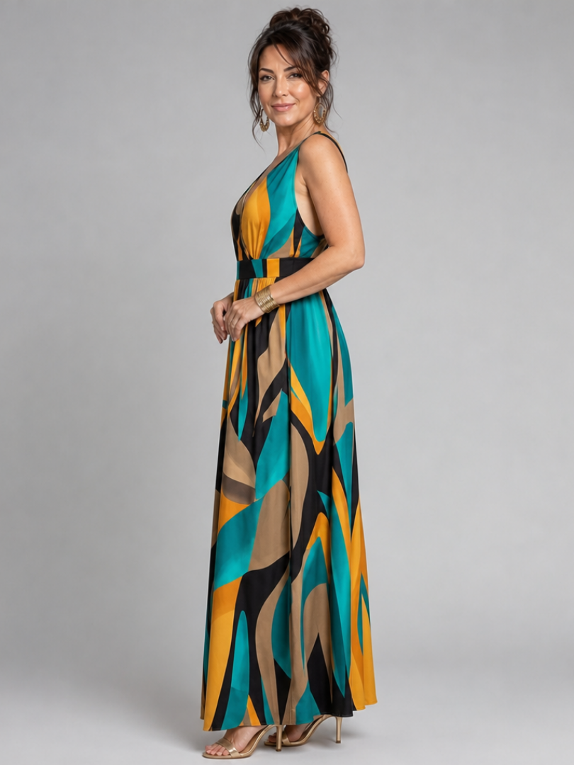 Sigrid | Maxidress con stampa astratta