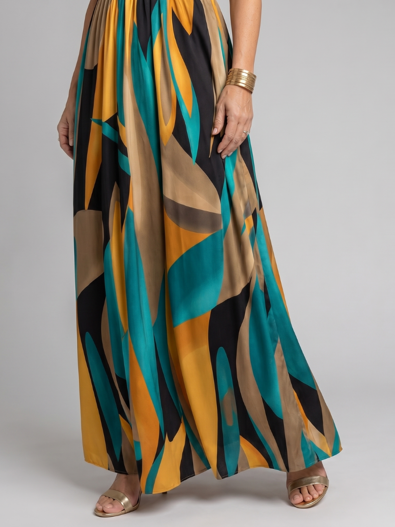Sigrid | Maxidress con stampa astratta