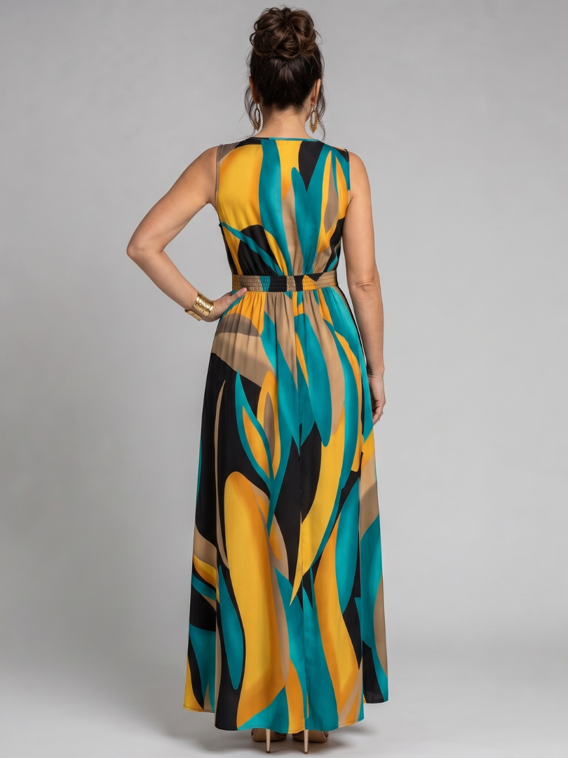 Sigrid | Maxidress con stampa astratta