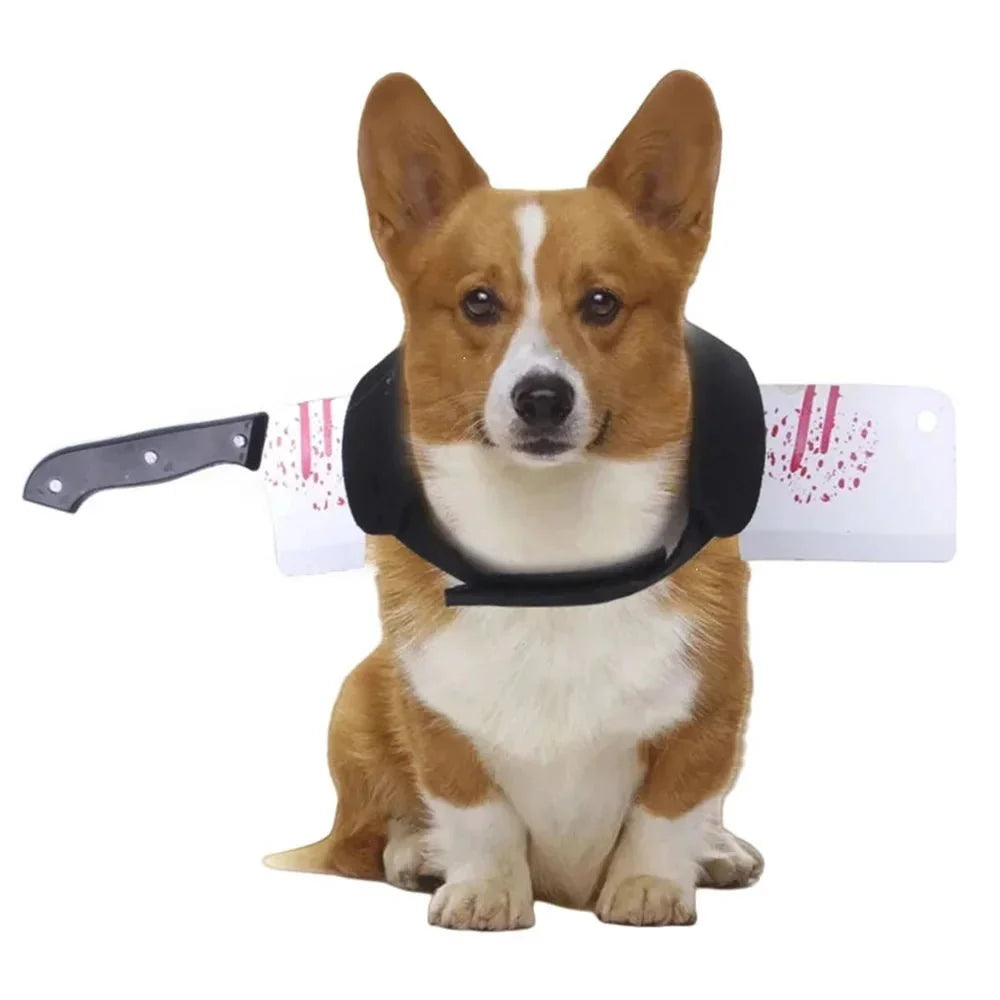 Spooky Knife-Prop Dog Costume